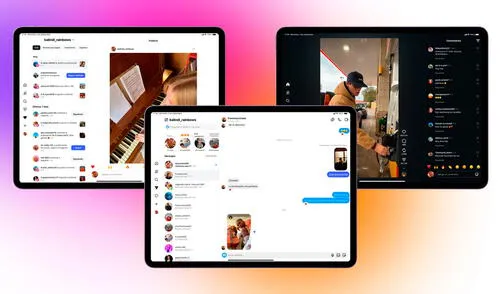 Así luce la versión de Instagram en los iPad. Foto: Meta