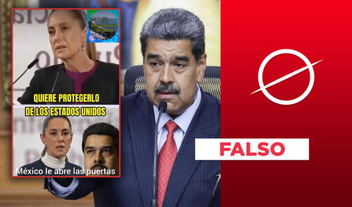 Claudia Sheinbaum no dijo que enviará apoyo militar a Venezuela a favor de Maduro. Foto: composición LR/captura de pantalla Claudia Sheinbaum y Nicolás Maduro