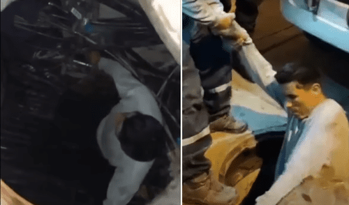 PNP y Serenazgo de Santa Anita detuvieron a 'Los Topos'. Foto: Composición LR/ATV Noticias PNP y Serenazgo de Santa Anita detuvieron a 'Los Topos'.