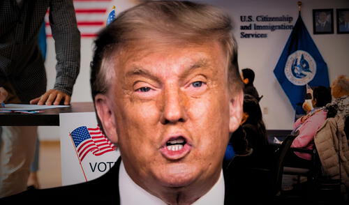 USCIS anuncia que inmigrantes serán deportados por Donald Trump si cometen fraude electoral.