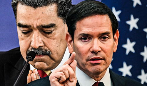 Maduro es un "fugitivo de la justicia estadounidense", afirmó Rubio. Foto: Composición LR/AFP. Maduro es un "fugitivo de la justicia estadounidense", afirmó Rubio. Foto: Composición LR/AFP.