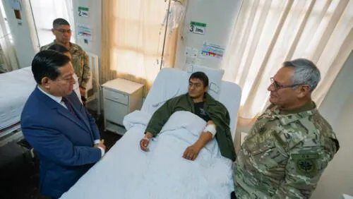 Los soldados heridos en Pataz fueron evacuados al Hospital Militar Central. Foto: Mindef Los soldados heridos en Pataz fueron evacuados al Hospital Militar Central. Foto: Mindef