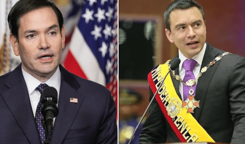 El anuncio de Marco Rubio se dio luego de sostener una reunión con el presidente Daniel Noboa.