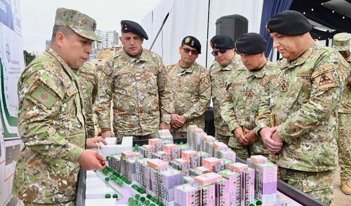 Más de 500 familias del Ejército peruano serán beneficiadas con viviendas.