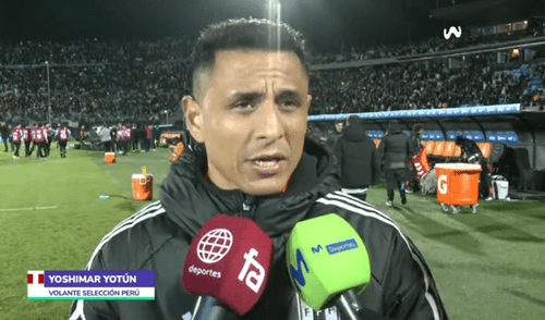 Yoshimar Yotún fue titular en la derrota de Perú ante Uruguay. Foto: captura de Movistar Deportes Yoshimar Yotún fue titular en la derrota de Perú ante Uruguay