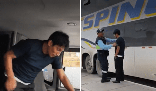 Testigos grabaron a choferes del bus en estado de ebriedad.