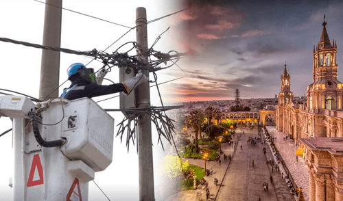 Seal anuncia cortes de luz en Arequipa del 5 al 7 de septiembre