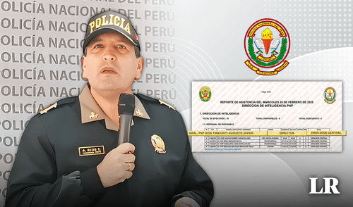 Registros sobre los movimientos del jefe de la DIRIN, general PNP Augusto Ríos Tiravanti, aparecen en los archivos hackeados. Foto: La República