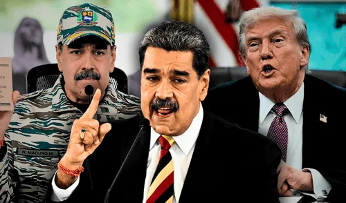 Maduro denuncia que Trump y EE. UU. usan el narcotráfico como excusa militar. Foto: AFP Nicolás Maduro - Donald Trump - Venezuela - Estados Unidos - Narcotráfico