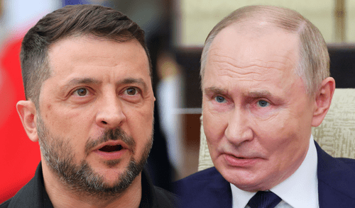 Zelensky rechazó la reunión en Moscú con Putin y propuso otras sedes para el encuentro. Foto: AFP Volodimir Zelenski - Vladímir Putin - Rusia - Ucrania