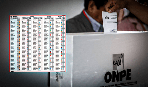 Cédula de las elecciones generales de 2026 será la más grande de la historia. Foto: composición LR Cédula de las elecciones generales de 2026 será la más grande de la historia.