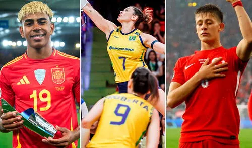 Partidos de este domingo 7 de septiembre por eliminatorias UEFA y Mundial de Vóley 2025. Foto: composición de LR/AFP/Volleyball World