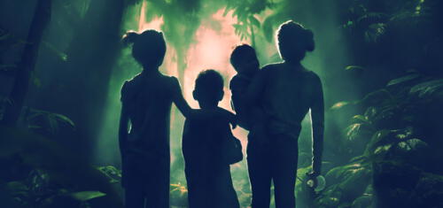 Afiche del documental 'Perdidos en el Amazonas'.