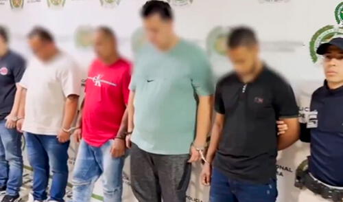 Detenidos en Colombia serían extraditados a Europa. Foto: captura de X/@DirectorPolicia