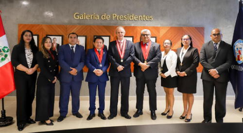 Durante su visita, Bustamante se reunió con autoridades judiciales de Sullana. Fuente: Difusión.