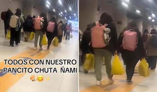 Pasajeros de vuelo a Lima sorprenden al llevar varias bolsas de pan chuta desde Cusco