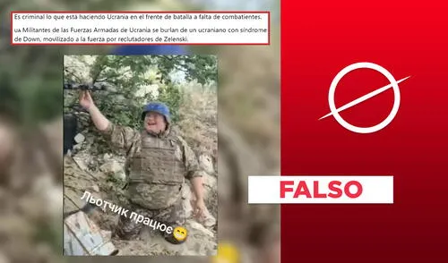 Soldado ucraniano con síndrome de Down