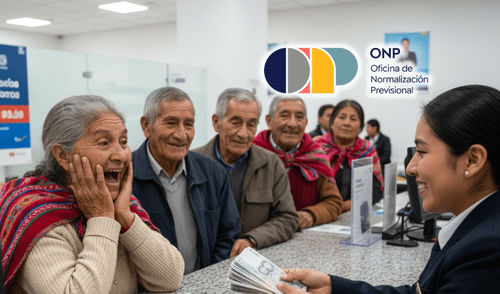 Los jubilados del Sistema Nacional de Pensiones pueden cobrar su pensión en el Banco de la Nación.