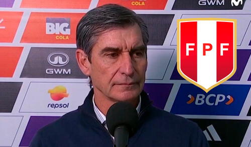 Óscar Ibáñez es DT de la selección peruana desde febrero de este 2025. Foto: captura de Movistar Deportes