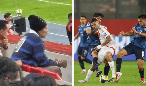 Paolo Guerrero asistió al Estadio Nacional para ver la derrota de la selección peruana ante Paraguay