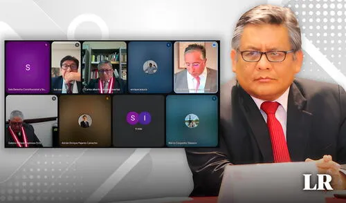 Evidencia. La sesión virtual de la Primera Sala de Derecho Constitucional y Social Permanente no contó con la presencia de todos los vocales. Foto: La República
