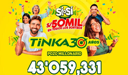 Sorteo de La Tinka miércoles 10 de septiembre: resultados, Pozo Millonario, premios y más