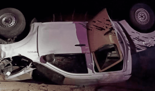 Exceso de velocidad seria la causa del accidente, según la Policía. Foto: Difusión