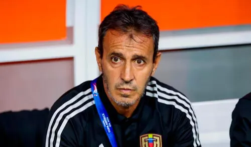 Fernando Batista dirigió a Venezuela en estas eliminatorias al Mundial 2026, así como en la Copa América 2024. Foto: AFP