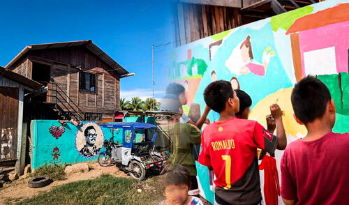 Niños y niñas del proyecto Jakon Nete realizan murales y diferentes proyecto artísticos para reforzar su identidad barrial y cultural.: composición LR/Jakon Nete Jakon Nete