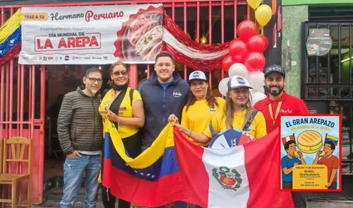 La primera vez que se celebró el 'Arepazo' en Perú fue en 2022. Foto: composiciónLR/María José Vargas/Veneactiva Día Mundial de la Arepa 2025: así se celebrará en Perú el ‘Arepazo’ y cuál es su origen