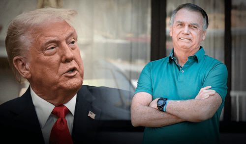 Donald Trump se muestra sorprendido y descontento por la condena al expresidente Jair Bolsonaro.