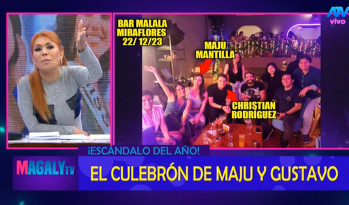 Magaly Medina volvió a tocar en su programa del tema Maju Mantilla, Gustavo Salcedo y el productor de Latina.