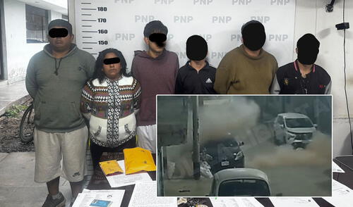 Detenidos serían una facción de la banda criminal La Jauría. Foto: PNP. Detenidos serían una facción de la banda criminal La Jauría. Foto: PNP.