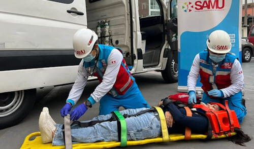 Personal del SAMU llega lo antes posible a los accidentes.