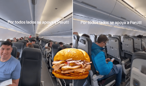 El piloto peruano aprovechó su vuelo para pedir votaciones a favor de Perú en el 'Mundial de desayunos'. pan con chicharrón, piloto, Perú, Mundial de desayunos