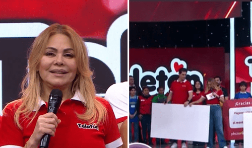 Gisela Valcárcel estuvo en la conducción de la Teletón 2025 acompañada de Ethel Pozo y Christian Rivero.