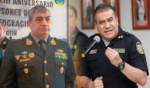 Arriola reemplazaría a Zanabria en el puesto de comandante general de la PNP | Composición: LR. Arriola reemplazaría a Zanabria en el puesto de comandante general de la PNP