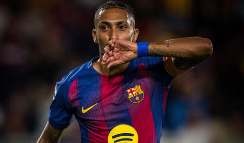 Raphinha marcó dos goles ayer. LaLiga