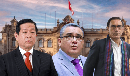 Martín Vizcarra se pronunció por la difusión de audios que involucran al primer ministro y el titular de Justicia. Foto: Composición/LR Martín Vizcarra, Eduardo Arana, Juan José Santiváñez