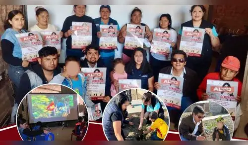 La actividad incluyó la siembra de plantones con la participación de niños y vecinos. Fuente: Difusión.