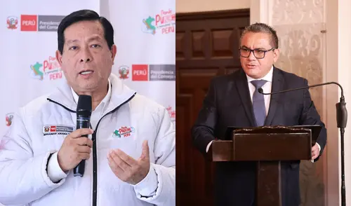 Eduardo Arana y Juan Santiváñez no se han pronunciado de manera oficial tras la difusión del audio. Foto: composición LR. Eduardo Arana y Juan Santiváñez no se han pronunciado de manera oficial tras la difusión del audio. Foto: composición LR.