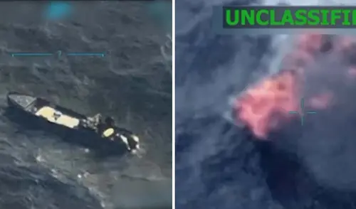 Estados Unidos lanzó un ataque contra una lancha y mató a tres personas a bordo en el Caribe. Foto: composición LR/Truth Social Donald Trump - Estados Unidos - Venezuela