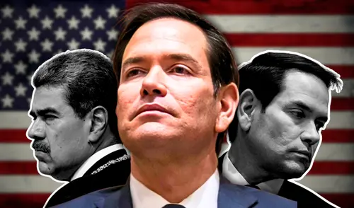 Rubio refuerza la lucha de EE. UU. contra el crimen organizado en Venezuela. Foto: AFP Marco Rubio - Estados Unidos - Nicolás Maduro - Venezuela