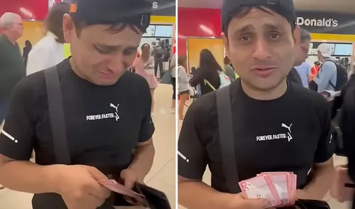 Robotín vive incómodo momento en restaurante de Estados Unidos por olvidar cambiar soles a dólares