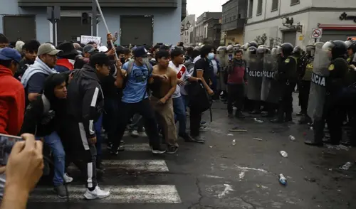 Protestas por la reforma del sistema de pensiones.