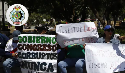 El sindicato planea unirse a protestas contra la legislación. Foto: composición/Sebastián Blanco URPI-LR/SUTEP vía X El sindicato planea unirse a protestas contra la legislación