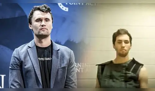 Tyler Robinson, de 22 años, fue imputado por el homicidio agravado del activista conservador Charlie Kirk en un evento público en Utah. Foto: composición LR/AFP Fiscal pide pena de muerte contra Tyler Robinson por homicidio agravado del activista Charlie Kirk en Estados Unidos