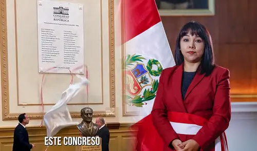 Mirtha Vásquez fue presidenta del Congreso por más de 8 meses. Foto: composición LR MIRTHA vasquez