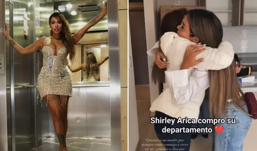 Shirley Arica se dio un fuerte abrazo con su madre tras ver juntas cómo era su nuevo departamento. Foto: Composición LR/Instagram. Shirley Arica se dio un fuerte abrazo con su madre tras ver juntas cómo era su nuevo departamento.