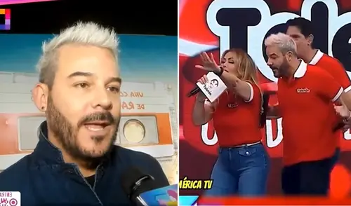 Gisela Valcárcel y Adolfo Aguilar protagonizaron curioso momento en la Teletón. Foto: Composición LR/Amor y fuego/América TV. Gisela Valcárcel y Adolfo Aguilar protagonizaron curioso momento en la Teletón.